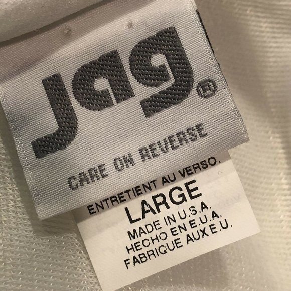 Jag Swim Top Tankini Blue White Stripes Size L - Picture 3 of 8